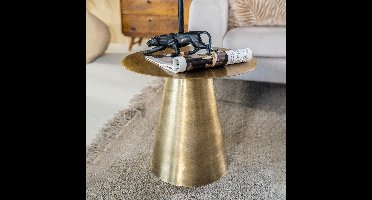 By-Boo Bijzettafel Mastic 50cm - Goud - Rond