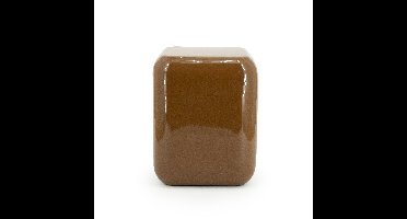 By-Boo Poef/Bijzettafel Dixon 34 x 34cm - Mosterdgeel - Vierkant