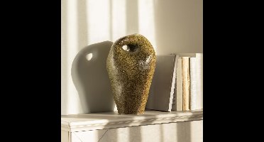 By-Boo Ornament Mendi Aardewerk, 34cm hoog - Groen