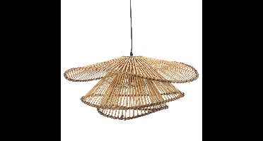 By-Boo Hanglamp Yarin Rattan en bamboe, 65cm - Bruin
