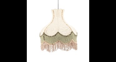 By-Boo Hanglamp Fringaloo Katoen en jute - Groen