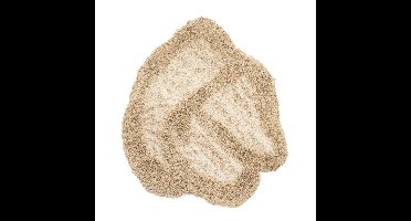 By-Boo Organisch Wandkleed Kabe 120 x 120cm - Bruin