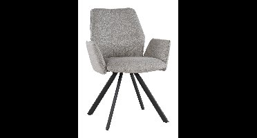 Livingfurn Draaibare Eetkamerstoel Diana - Taupe