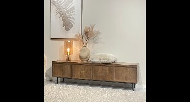 Livingfurn TV-meubel Elan Mangohout, 180cm - Bruin