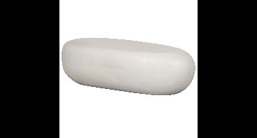 vtwonen Salontafel Pebble Betonlook, 100 x 43cm - Wit - Organisch