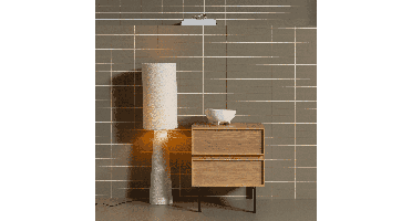 WOOOD Nachtkastje/Ladekast Tours Met 2 laden - Naturel