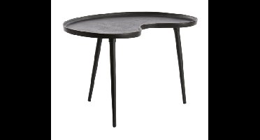 Light & Living Bijzettafel Lienz 67 x 49cm - Mat Zwart - Organisch