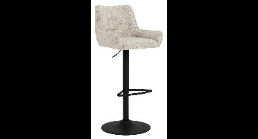 Bendt Draaibare Barkruk Erika Chenille - Beige (zithoogte 64-85cm)