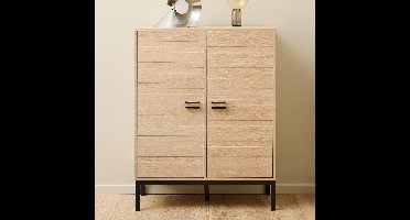 Bendt Opbergkast Tisa Eiken, 120 x 91cm - Wit