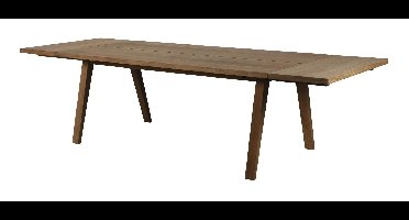 Bendt Uitschuifbare Eettafel Mads Eiken, 200/243/286 x 95cm incl. Verlengblad 2 stuks - Bruin