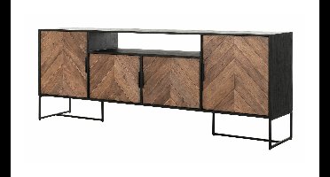 DTP Home Dressoir Criss Cross Hout en staal, 200cm - Naturel