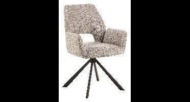 Bendt Draaibare Eetkamerstoel Jessen Structuurstof - Grijs