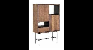 DTP Home Boekenkast Metropole Teakhout, 150 x 100cm - Naturel