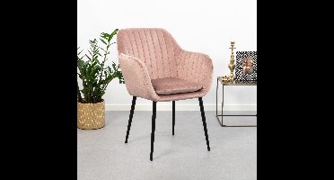 Sohome Eetkamerstoel Albin Velvet - Dusty Rose