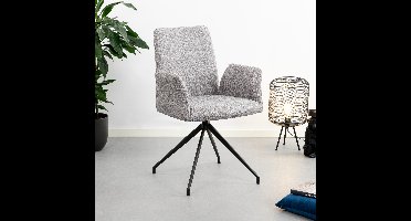 Sohome Eetkamerstoel Ulf, Draaibaar - Lichtgrijs