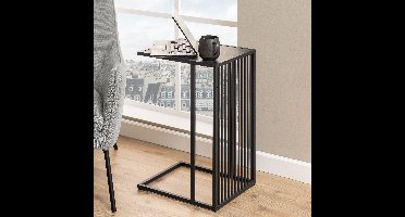 Bendt Laptoptafel Esme Marmerlook, 43 x 35cm - Zwart