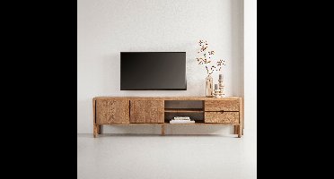 DTP Home TV-meubel Apollo No. 2 Teakhout, 210cm - Naturel