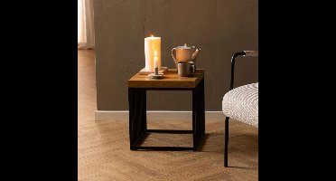 Bendt Bijzettafel Esme Eiken, 40 x 40cm - Naturel - Vierkant