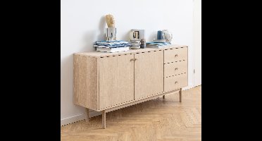 Bendt Dressoir Ove Eiken whitewash, 160 x 75cm - Wit