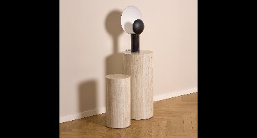 Bendt Zuil Flavian Travertinlook, Set van 2 stuks - Beige