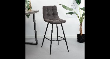 Sohome Barkruk Walton (zithoogte 75cm) - antraciet
