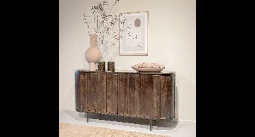 Livingfurn Dressoir Noor Mangohout, 170cm - Walnoot