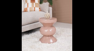 Brix Ronde Bijzettafel Ole 36cm - Vintage Roze