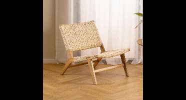 Bendt Fauteuil Rodrigues Eiken / Gevlochten touw - Wit
