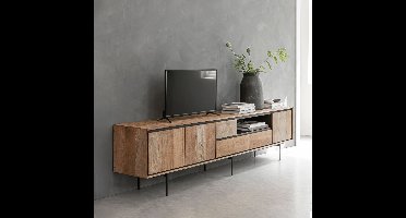DTP Home TV-meubel Metropole Teakhout, 235cm - Naturel