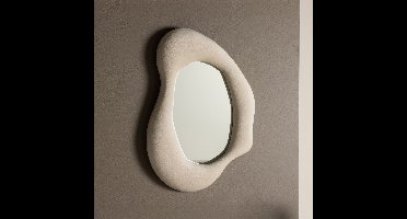 Nohr Organische Spiegel Lake Velvet, 70 x 49cm - Beige - Japandi