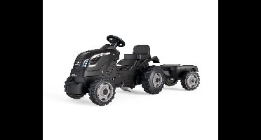 Smoby Farmer XL traptrekker met trailer - Zwart
