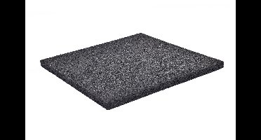 Rubberen spa ondertegels - 2 x 2 m - Zwart