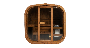 Thermowood elektrische cube sauna - 4 persoons - 160 cm
