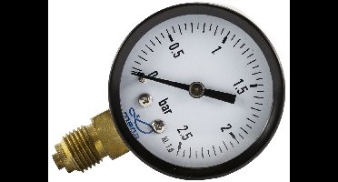 Manometer zandfilter drukmeter 0 - 2,5 bar (1/4")