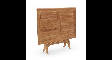 Teak inklaptafel Suffolk Teak L80 x B80 x H74 cm Buitengewoon de Boet - Buitengewoon de boet