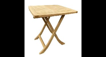 Teak bijzettafel 70x70 cm Buitengewoon Boet - Buitengewoon de boet