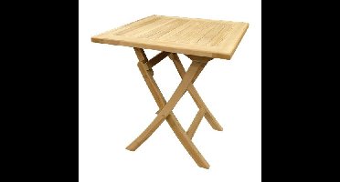 Teak klaptafel 70x70x75 cm Buitengewoon Boet - Buitengewoon de boet