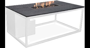 Vuurtafel Loft 120 x 80 cm white frame black top Cosi - Cosi