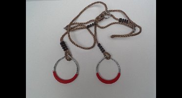 Ringen in metaal diam. 12x0,7 cm pp-touw Hermic - Hermic