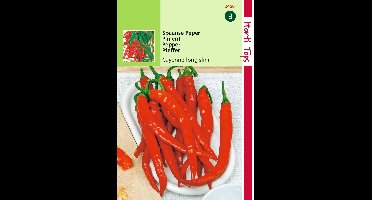 Zaden Peper Cayenne long slim Spaanse Lange Rode Hortitops - Hortitops