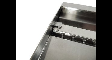 Ubbink niagara rvs waterval 90 cm met led inox 304 met lange uitloop - Ubbink