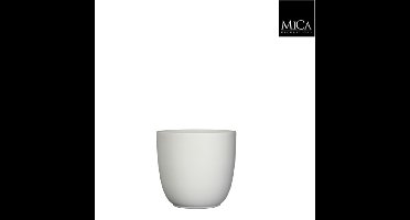 Tusca pot rond wit mat h16xd17 cm Mica Decorations - Mica decorations