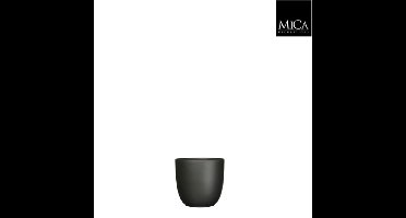Tusca pot rond zwart mat h7,5xd8,5 cm Mica Decorations - Mica decorations