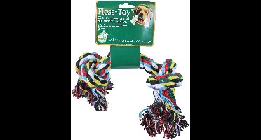 Floss-toy gekleurd groot Speelplezier-hond Gebr. de Boon - Gebr de boon