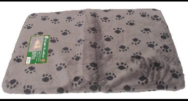 Kussen voor draadkooi grijs/paw 120x75 cm anti slip Slaapplezier Gebr. de Boon - Gebr de boon