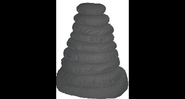 Ligkussen met rits antraciet 38 cm Slaapplezier Gebr. de Boon - Gebr de boon