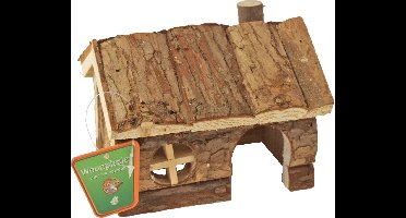 Hamsterhuis natural puntdak 14cm Gebr. de Boon - Gebr de boon