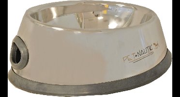 Hondenbak RVS zwaar anti slip ovaal 36 cm Eet-en-drinkbakken-hond Gebr. de Boon - Gebr de boon