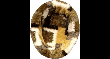 Teddymand mixkleur geblokt 40 cm Gebr de Boon - Gebr de boon