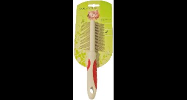 Kattenkam dubbel middel/grof Vachtverzorging-kat Gebr. de Boon - Gebr de boon